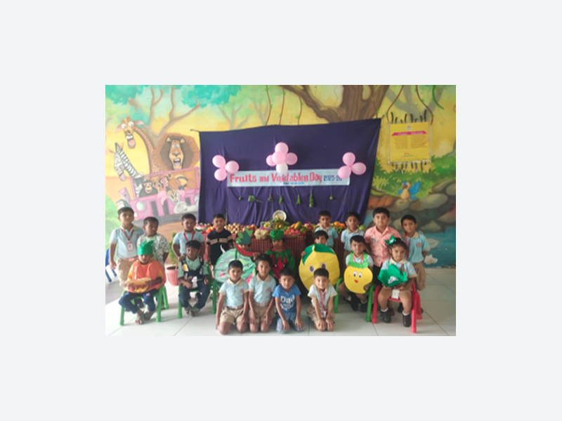 K.L.E. Society's Smt. C. B. Ranamode School, Athani Celebrates Fruits and Vegetables Day